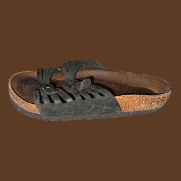 Birkenstock Granada Soft Footbed
Oiled Leather Black Sandals Size 40 US 9.5 - Picture 3 of 9